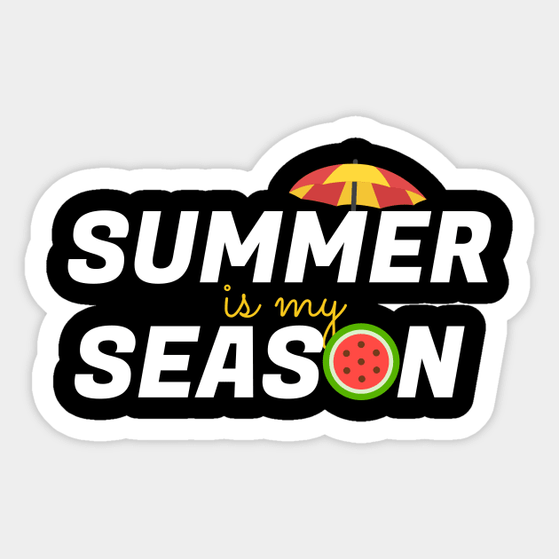 summer is my season - funny summer vacation Sticker by oneteam